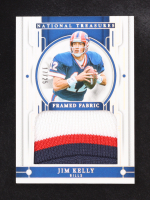Jim Kelly 2023 Panini National Treasures Framed Fabric Holo Silver #28 #17/25 at PristineAuction.com