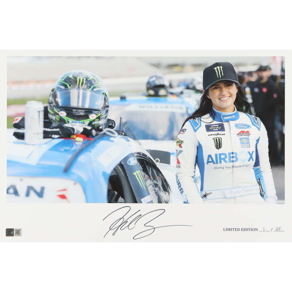 Hailie Deegan Signed LE NASCAR 12x18 Print (PA) at PristineAuction.com