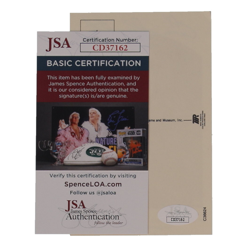 Enos Slaughter Signed Hall of Fame Plaque Postcard (JSA) at PristineAuction.com Enos Slaughter Signed Hall of Fame Plaque Postcard (JSA) at PristineAuction.com