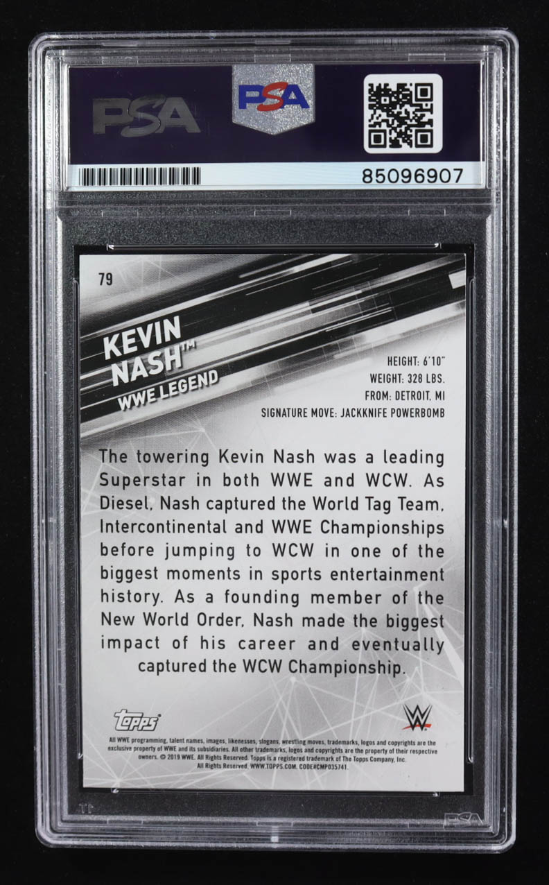 Kevin Nash Signed 2019 Topps Trading Card Smackdown Live #79 (PSA | Autograph Graded PSA Authentic) at PristineAuction.com Kevin Nash Signed 2019 Topps Trading Card Smackdown Live #79 (PSA | Autograph Graded PSA Authentic) at PristineAuction.com