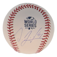 Orlando Arcia Signed OML 2021 World Series Logo Baseball (PSA) at PristineAuction.com