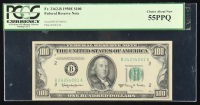 1950-E U.S. $100 One Hundred Dollar Federal Reserve  (PCGS Choice About New 55 PPQ) at PristineAuction.com