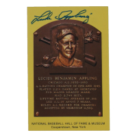 Luke Appling Signed Hall of Fame Plaque Postcard (JSA) at PristineAuction.com