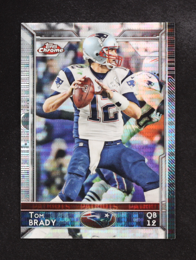 Tom Brady 2015 Topps Chrome Pulsar Refractors #50 at PristineAuction.com Tom Brady 2015 Topps Chrome Pulsar Refractors #50 at PristineAuction.com