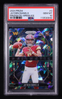 Jayden Daniels 2024 Panini Prizm Prizmatic Prizms Green Ice #3 RC (PSA 10) at PristineAuction.com
