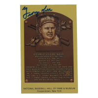 George Kell Signed Hall of Fame Plaque Postcard (JSA) at PristineAuction.com