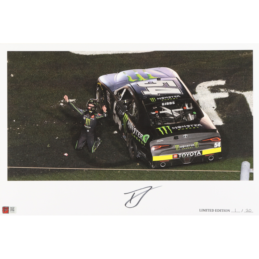 Ty Gibbs Signed LE "2021 Super Start Batteries 188 Victory" 12x18 Print (PA) at PristineAuction.com