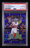 Saquon Barkley 2023 Select Prizm Blue #75 #025/199 (PSA 10) at PristineAuction.com