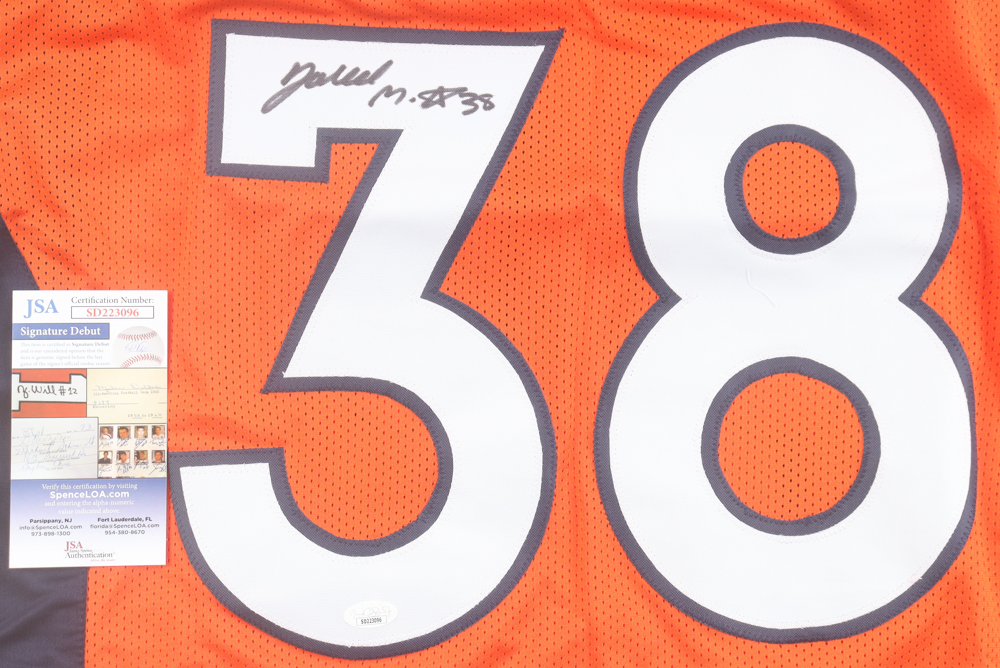 Jaleel McLaughlin Signed Jersey (JSA) at PristineAuction.com Jaleel McLaughlin Signed Jersey (JSA) at PristineAuction.com