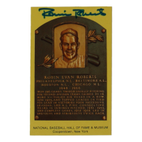 Robin Roberts Signed Hall of Fame Plaque Postcard (JSA) at PristineAuction.com
