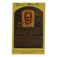 Robin Roberts Signed Hall of Fame Plaque Postcard (JSA) at PristineAuction.com