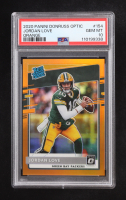 Jordan Love 2020 Donruss Optic Orange #154 RR RC #199/199 (PSA 10) at PristineAuction.com