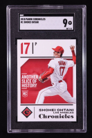 Shohei Ohtani 2018 Panini Chronicles #1 RC (SGC 9) at PristineAuction.com