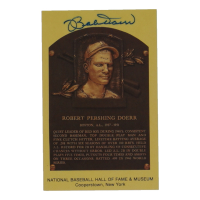 Bobby Doerr Signed Hall of Fame Plaque Postcard (JSA) at PristineAuction.com
