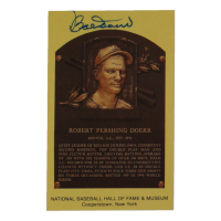 Bobby Doerr Signed Hall of Fame Plaque Postcard (JSA) at PristineAuction.com