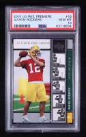 Aaron Rodgers 2005 Upper Deck Rookie Premiere #16 RC (PSA 10) at PristineAuction.com