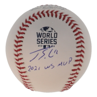 Jorge Soler Signed 2021 World Series Logo Baseball Inscribed "2021 WS MVP" (LGC) at PristineAuction.com