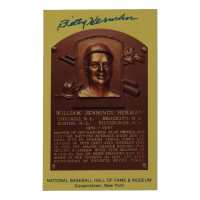 Billy Herman Signed Hall of Fame Plaque Postcard (JSA) at PristineAuction.com