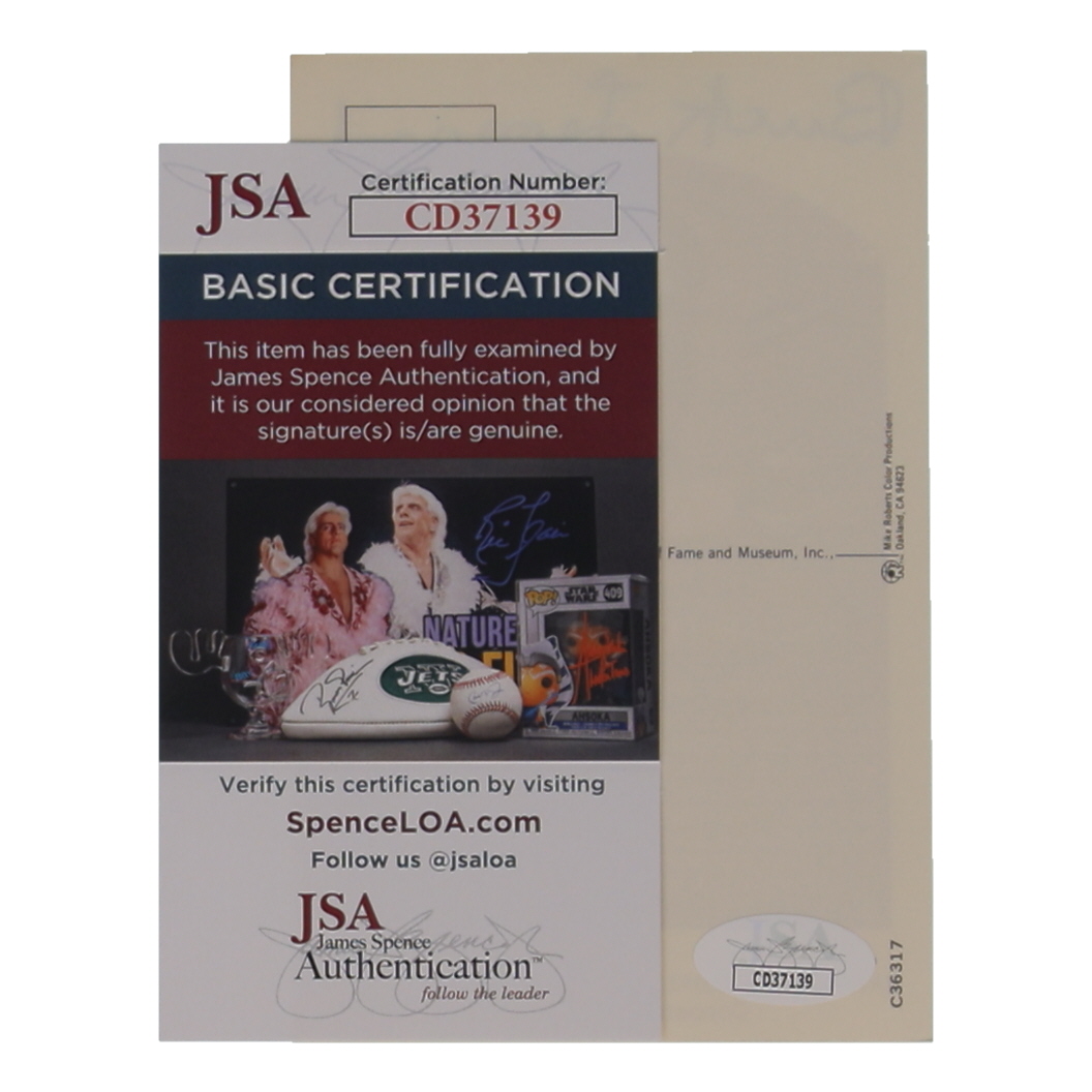 Buck Leonard Signed Hall Of Fame Plaque Postcard (JSA) at PristineAuction.com Buck Leonard Signed Hall Of Fame Plaque Postcard (JSA) at PristineAuction.com