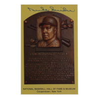 Duke Snider Signed Hall Of Fame Plaque Postcard (JSA) at PristineAuction.com