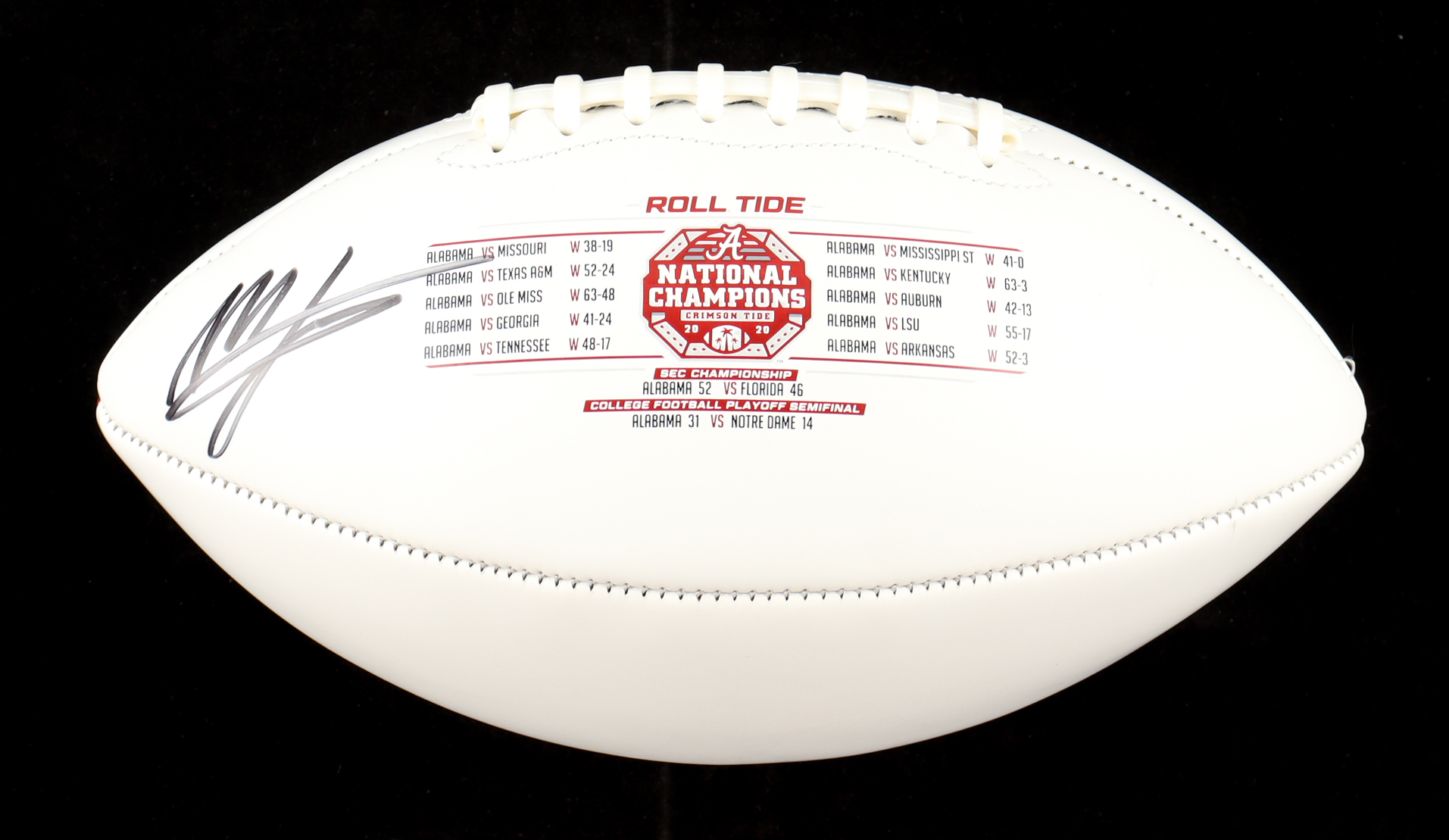 Mac Jones Signed 2021 Ohio State Buckeyes Logo Football (Fanatics) at PristineAuction.com Mac Jones Signed 2021 Ohio State Buckeyes Logo Football (Fanatics) at PristineAuction.com