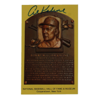 Al Kaline Signed Hall Of Fame Plaque Postcard (JSA) at PristineAuction.com