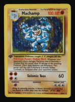 Machamp 1999 Pokemon Base Set 1st Edition at PristineAuction.com