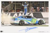 Daniel Suarez Signed LE "2024 Ambetter Health 400 Victory" 12x18 Print (PA) at PristineAuction.com