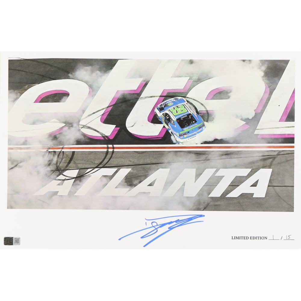 Daniel Suarez Signed LE "2024 Ambetter Health 400 Victory" 12x18 Print (PA) at PristineAuction.com Daniel Suarez Signed LE "2024 Ambetter Health 400 Victory" 12x18 Print (PA) at PristineAuction.com