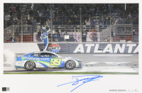 Daniel Suarez Signed LE "2024 Ambetter Health 400 Victory" 12x18 Print (PA) at PristineAuction.com