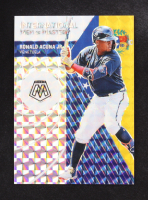 Ronald Acuna 2021 Panini Mosaic International Men of Mastery Mosaic White #10 #17/25 at PristineAuction.com