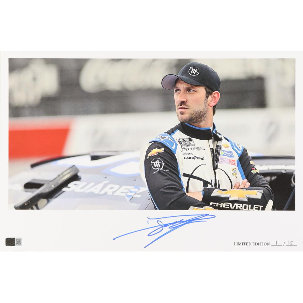Daniel Suarez Signed LE NASCAR 12x18 Print (PA) at PristineAuction.com