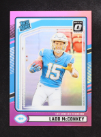 Ladd McConkey 2024 Donruss Optic Rated Rookies Preview Pink #328 RC at PristineAuction.com