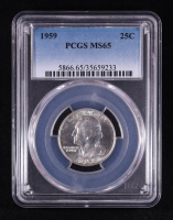 1959 Washington Silver 25c (PCGS MS65) at PristineAuction.com