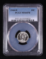 1944-D Mercury Silver Dime, Full Bands (PCGS MS66FB) at PristineAuction.com