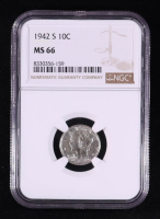 1942 Mercury Silver Dime (NGC MS66) at PristineAuction.com