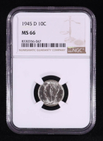 1945-D Mercury Silver Dime (NGC MS66) at PristineAuction.com