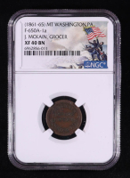 (1861-65) Civil War Token "J. McKain, Grocer - Mt. Washington, Pennsylvania" F-650A-1a (NGC XF40 BN) at PristineAuction.com