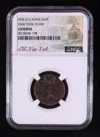1735 New York Penny - VOC N.E. Indies Duit (NGC Genuine) at PristineAuction.com