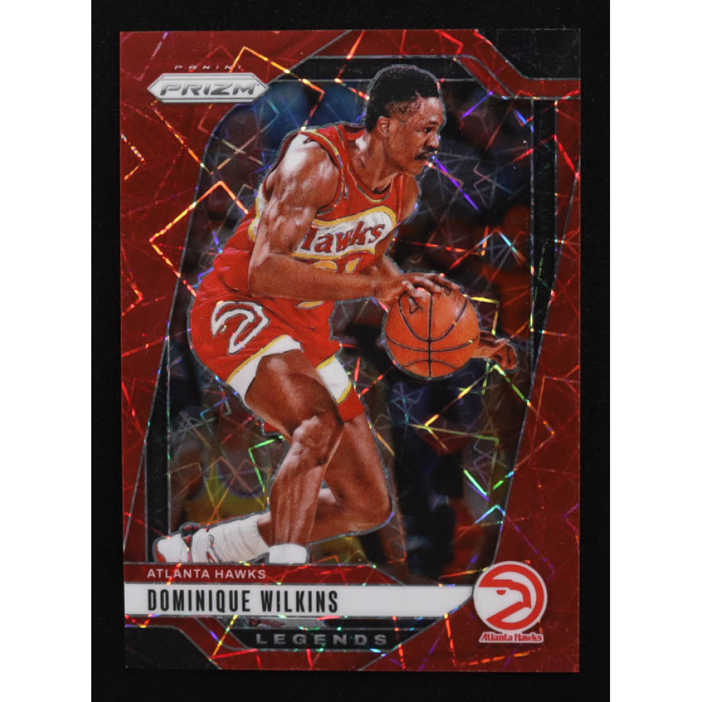 Dominique Wilkins 2024-25 Panini Prizm Prizms Red Lazer #282 #18/35 at PristineAuction.com