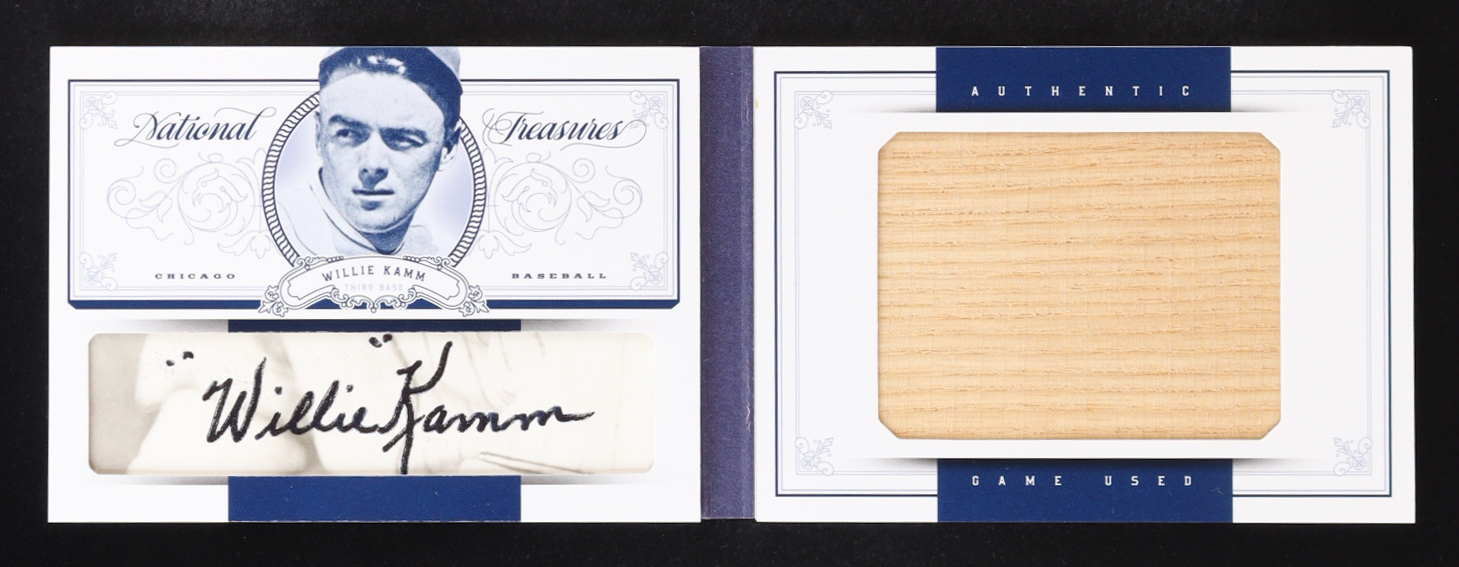 Willie Kamm 2012 Panini National Treasures Jumbo Bat Signature #36 #01/10 at PristineAuction.com Willie Kamm 2012 Panini National Treasures Jumbo Bat Signature #36 #01/10 at PristineAuction.com