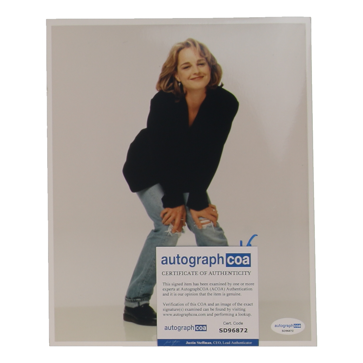 Helen Hunt Signed 8x10 Photo (ACOA) at PristineAuction.com Helen Hunt Signed 8x10 Photo (ACOA) at PristineAuction.com