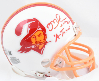 Mike Alstott Signed Buccaneers Throwback Alternate Mini Helmet Inscribed "A-Train" (Beckett) at PristineAuction.com