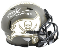Mike Alstott Signed Buccaneers Salute to Service Alternate Speed Mini Helmet (Beckett) at PristineAuction.com