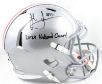 Jack Sawyer Signed Ohio State Buckeyes Full-Size Speed Helmet Inscribed "2024 National Champs!" (Beckett) at PristineAuction.com