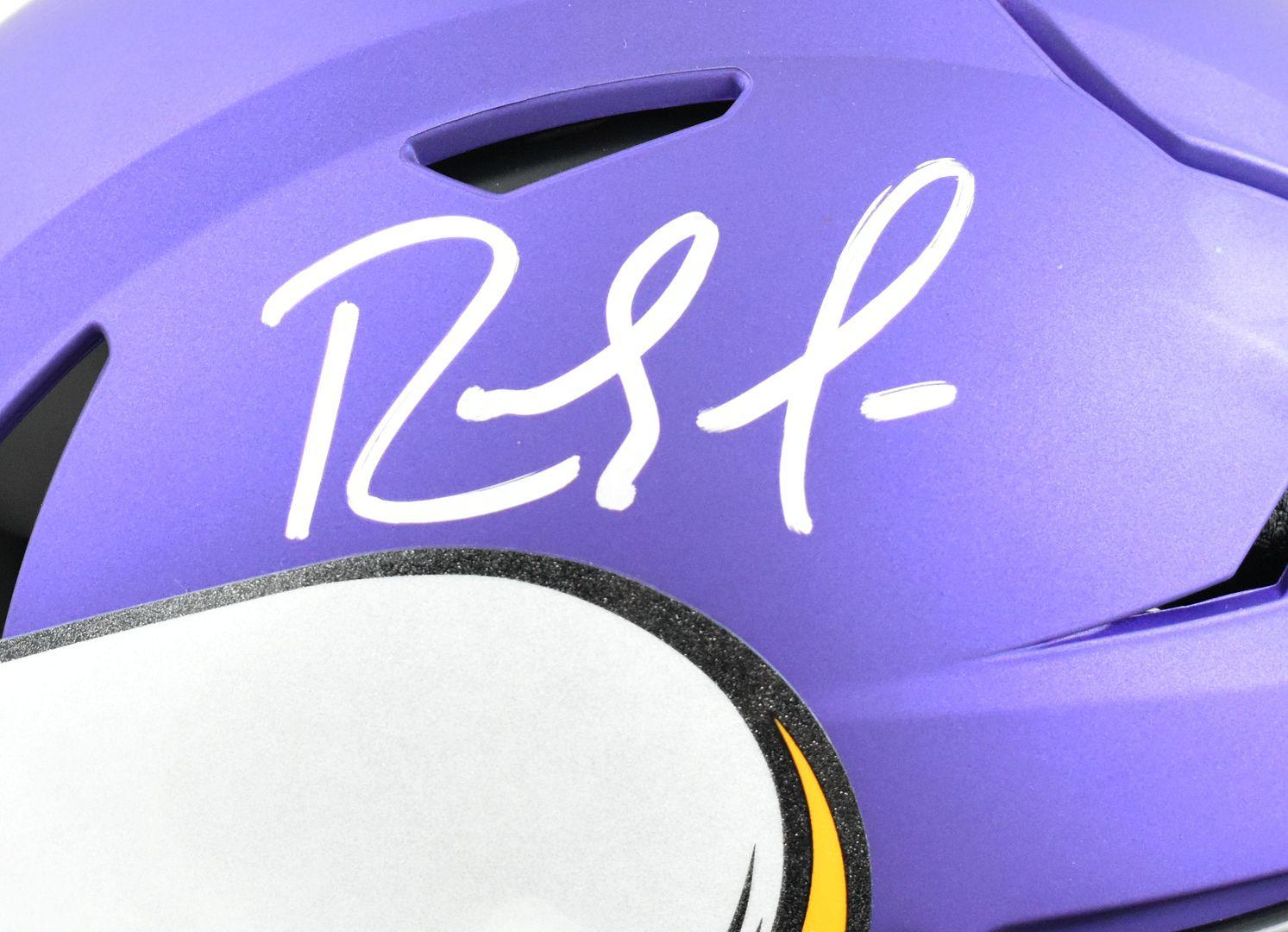 Randy Moss Signed Vikings Full-Size Authentic On-Field Speedflex Helmet (Beckett) at PristineAuction.com Randy Moss Signed Vikings Full-Size Authentic On-Field Speedflex Helmet (Beckett) at PristineAuction.com