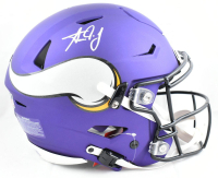 Aaron Jones Signed Vikings Full-Size Authentic On-Field Speedflex Helmet (Beckett) at PristineAuction.com