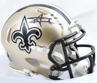 Alvin Kamara Signed Saints Speed Mini Helmet (Beckett) at PristineAuction.com