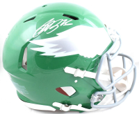 Saquon Barkley Signed Eagles Full-Size Authentic On-Field Throwback Alternate Speed Helmet (Beckett) at PristineAuction.com