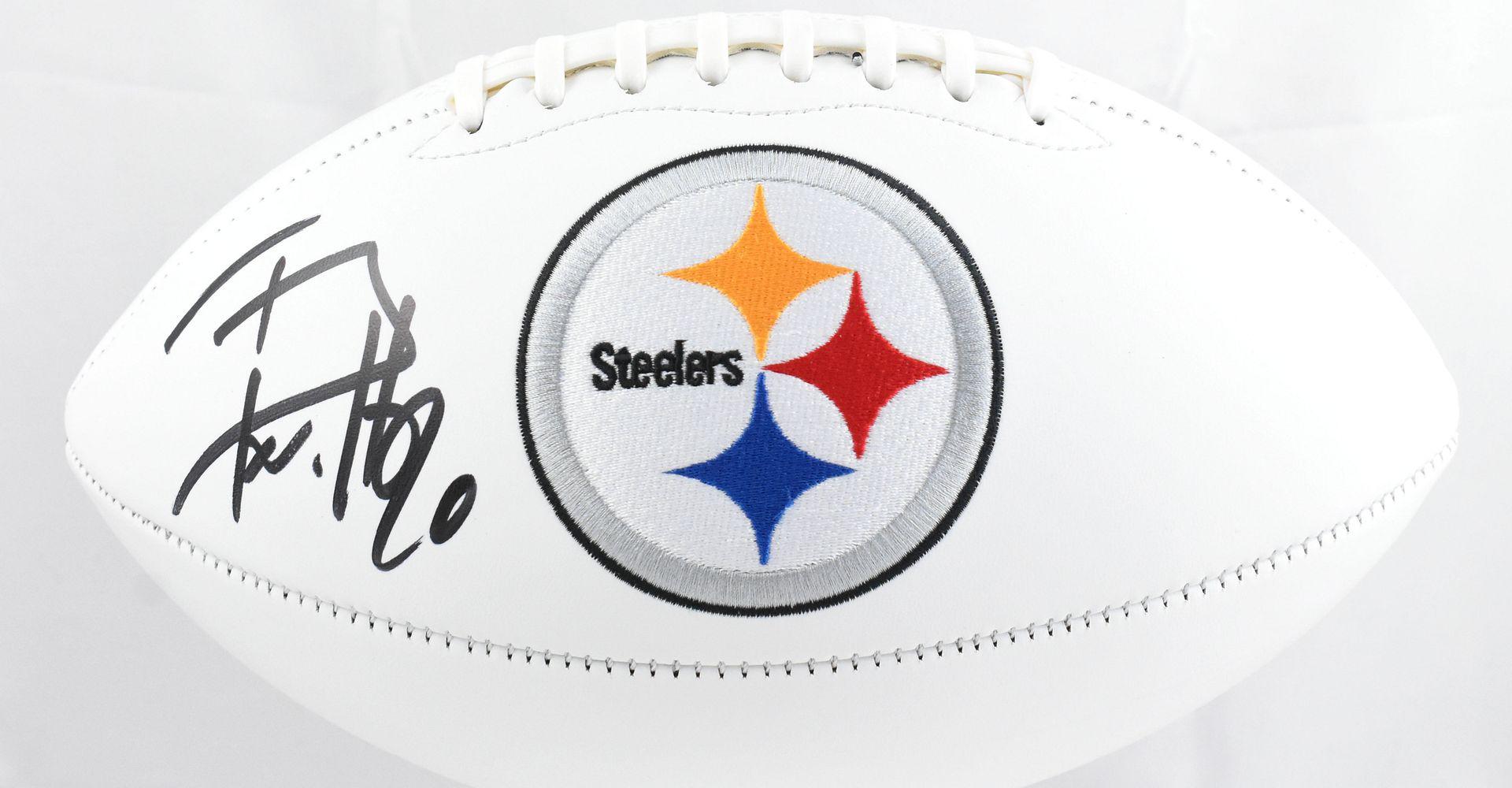 T. J. Watt Signed Steelers Logo Football (Beckett) at PristineAuction.com T. J. Watt Signed Steelers Logo Football (Beckett) at PristineAuction.com